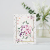 エレガントハッピーイースタークラシックデイホリデーカード シーズンカード (スタンド正面)