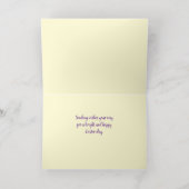 エレガントハッピーイースター 箔グリーティングカード (内側レイダウン)