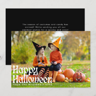 エレガントハッピーハローウィンフォトハロウィーン カード