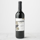 エレガントハッピーハローウィンブラックレイヴンの姓 ワインラベル (正面)