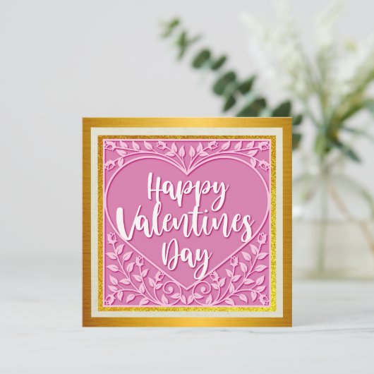 エレガントハッピーバレンタインデー | 金ゴールドとピンクヒート (スタンド正面)