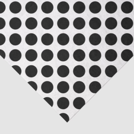 エレガントハッピーバースデーブラック水玉模様 薄葉紙 (詳細)