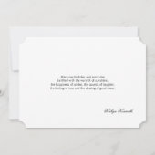 エレガントハッピーバースデー カード (裏面)