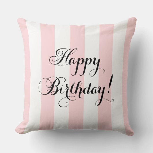 エレガントハッピーバースデー クッション (正面)