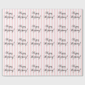 エレガントハッピーバースデー ラッピングペーパー (フラット)