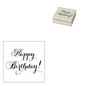 エレガントハッピーバースデー ラバースタンプ (押印)