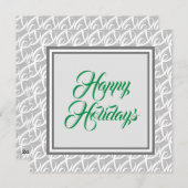 「エレガントハッピーホリデー」グリーティングカード シーズンカード (正面/裏面)