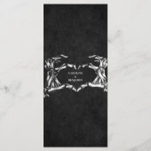 エレガントハロウィン結婚のメニュー メニュー (裏面)