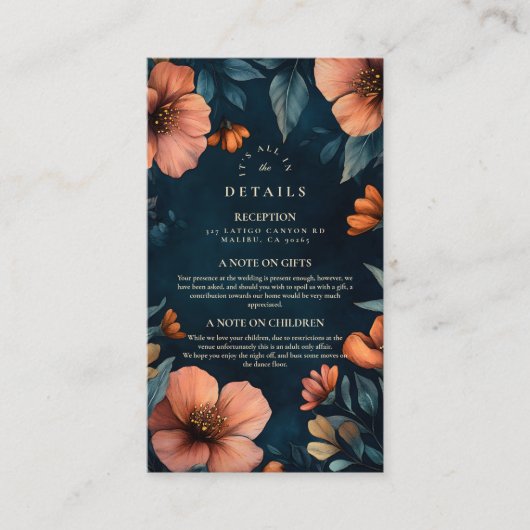 エレガントハロウィン結婚ズ エンクロージャーカード (正面)