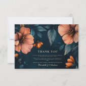 エレガントハロウィン結婚ズ サンキューカード (正面)