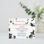 エレガントハローウィンパーティ招待状 – はがき 案内ポストカード (スタンド正面)