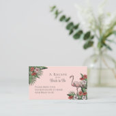 エレガントハワイアンブライダルシャワーフローラレシピ エンクロージャーカード (スタンド正面)
