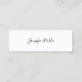 エレガントハンドスクリプモダント最小プロフェッショナル スキニー名刺 (正面)