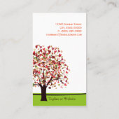 エレガントハートのツシンプルリー 名刺 (裏面)