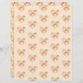 エレガントハートオンPink Scrapbook紙 (正面/裏面)