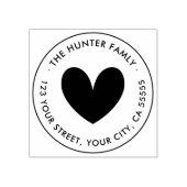 エレガントハートシンプルヴァレンティネス差出人住所 ラバースタンプ (インプリント)