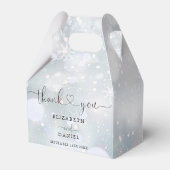 エレガントハートスクリプト冬の雪結婚片 フェイバーボックス (裏面サイド)