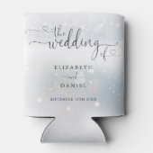 エレガントハートスクリプト 冬の結婚式 缶クーラー (裏面)