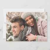 エレガントハートスモダン・シャンパンバレンタイン・カード 招待状 (裏面)