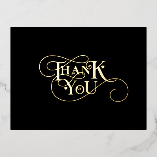 エレガントハートタイポグラフィ写真結婚のF 箔シーズンポストカード (正面)