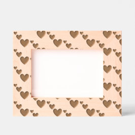 エレガントハートパターモダンン、シンプルパターン レーザー彫刻フレーム