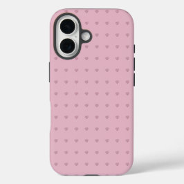 エレガントハートパターンPink Phone / iPadケース iPhone 16ケース