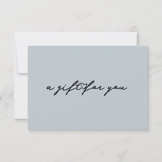 エレガントハートビューティーギフトチケットカード 招待状 (正面)