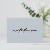 エレガントハートビューティーギフトチケットカード 招待状 (スタンド正面)