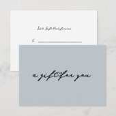 エレガントハートビューティーギフトチケットカード 招待状 (正面/裏面)