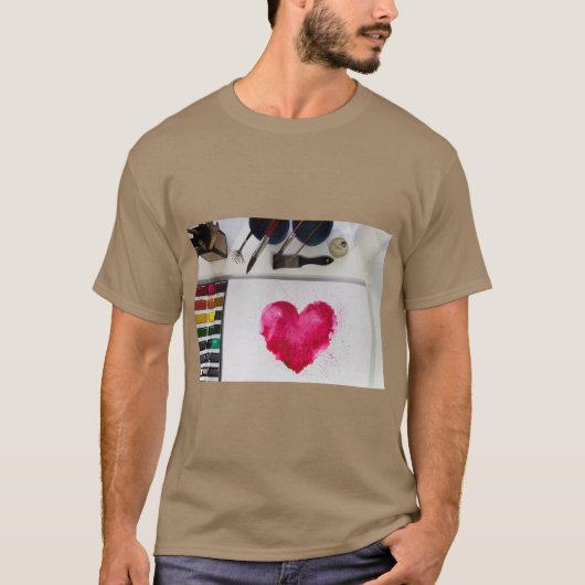 エレガントハートラブシンボル Tシャツ (正面)