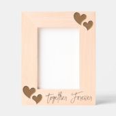 エレガントハート付きカスタム文字 レーザー彫刻フレーム (正面)