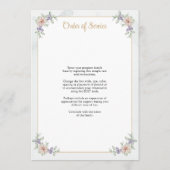 エレガントハート写真水彩フローラメモリアル プログラム (裏面)