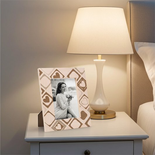 エレガントハート刻印写真枠 レーザー彫刻フレーム