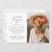 エレガントハート卒業写真サンキューカード サンキューカード (正面)