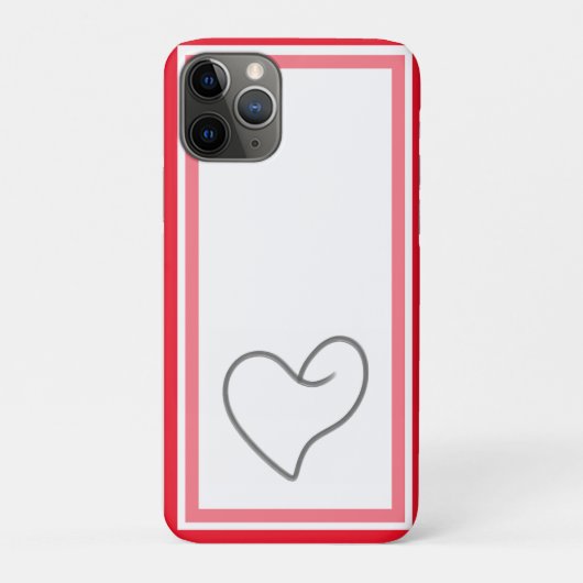 エレガントハート型デザイン Case-Mate iPhoneケース (裏)
