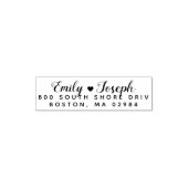 エレガントハート差出人住所 セルフインキングスタンプ (デザイン)