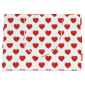 エレガントハート形状大抱き枕 ラージペーパーバッグ (正面)