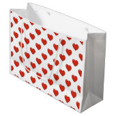 エレガントハート形状大抱き枕 ラージペーパーバッグ (正面アングル)