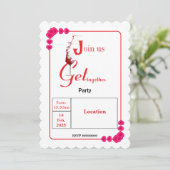 エレガントハート枠バレンタインパーティー 招待状 (スタンド正面)