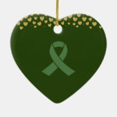 エレガントハート移植のカスタマイズ セラミックオーナメント (裏面)