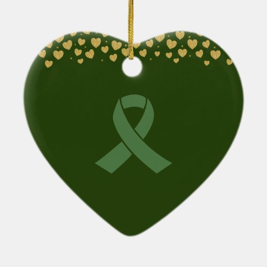 エレガントハート移植のカスタマイズ セラミックオーナメント (裏面)