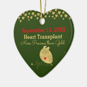 エレガントハート移植のカスタマイズ セラミックオーナメント (左)