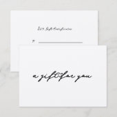 エレガントハート美しいギフト自然証明書カード 招待状 (正面/裏面)