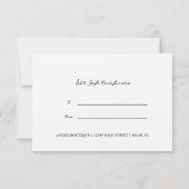 エレガントハート美しいギフト自然証明書カード 招待状 (裏面)