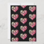 エレガントハート色結婚式招待状 招待状 (裏面)