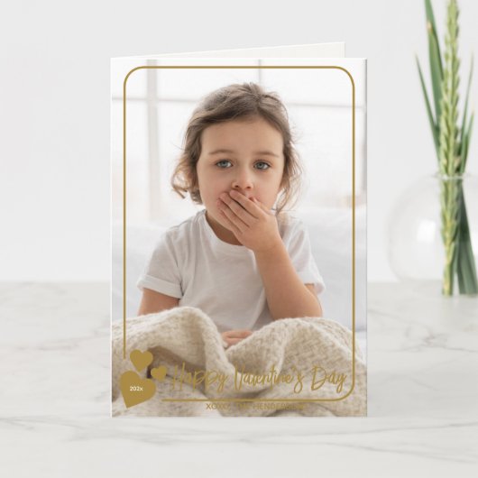 エレガントハート額写真バレンタインカード シーズンカード (正面)