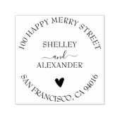 エレガントハート2名差出人住所 セルフインキングスタンプ (デザイン)