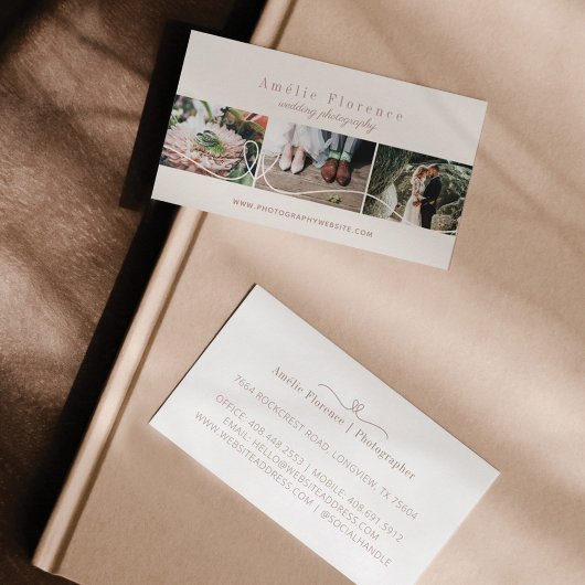 エレガントハート3 Photo Collageの写結婚真者 名刺