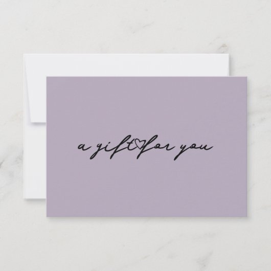 エレガントハート ビューティー ギフト ミュート証明書 カード (正面)