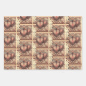 エレガントハート ラッピングペーパーシート (正面2)